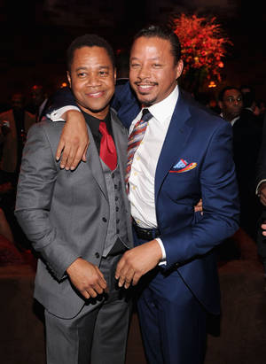 Terrence Howard And Cuba Gooding Jr Suit Wallpaper