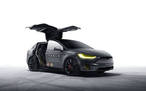 Tesla Motors Model X Gray Wallpaper