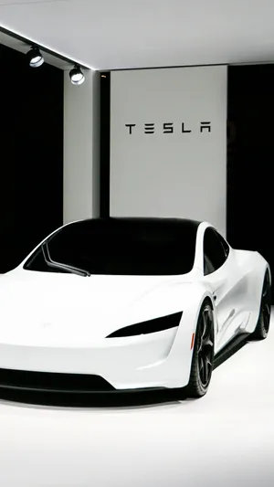 Tesla's New Concept Car Is On Display Wallpaper