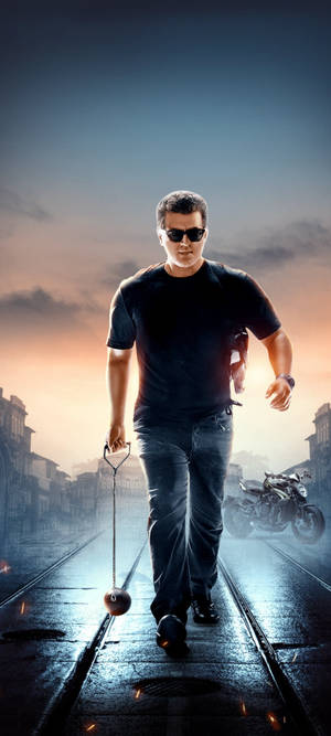 Thala Ajith Cool Poster Wallpaper