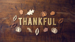 Thanksgiving Aesthetic Lettering Wallpaper