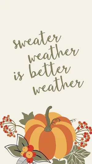 Thanksgiving Aesthetic Sweater Weather Wallpaper