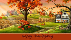 Thanksgiving Day In A Farm Wallpaper