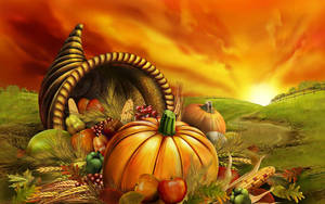 Thanksgiving Day Sunset Wallpaper
