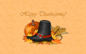 Thanksgiving Greetings Black Hat Wallpaper