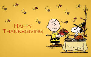 Thanksgiving Snoopy And Peanut Wallpaper
