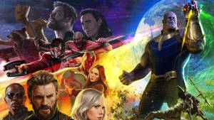 Thanos Versus The Avengers Infinity War Wallpaper