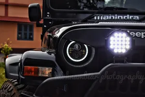 Thar 4k Jeep Light Wallpaper