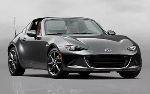 The 2018 Mazda Mx-5 Roadster Is Shown In Gray Wallpaper