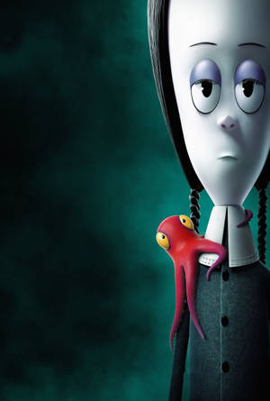 The Addams Family Animated Wednesday Wallpaper
