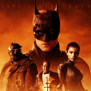 The Batman 2022 Orange Key Art Wallpaper