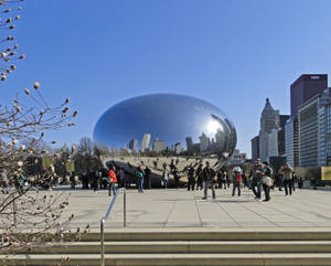 The Bean Chicago During Day Wallpaper