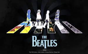 The Beatles Crosswalk Collage Wallpaper