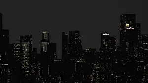 The Beauty And Energy Of The City Come Alive At Night. Wallpaper