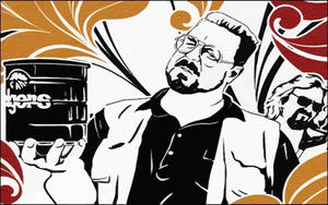 The Big Lebowski Walter Sobchak Floral Digital Art Wallpaper