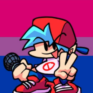 The Boyfriend Peace Friday Night Funkin Wallpaper