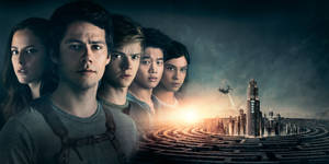 The Brave Protagonists Of Maze Runner Facing The Enigmatic Wckd. Wallpaper