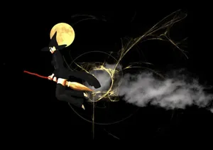 The Cackling Witch Casts A Powerful And Enchanting Spell This Halloween Wallpaper