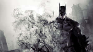 The Caped Crusader Battles The Forces Of Evil Wallpaper