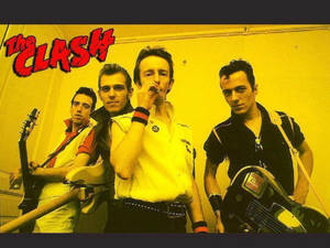 The Clash New York City Concert 1979 Poster Wallpaper