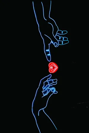 The Creation-inspired Dark Heart Wallpaper