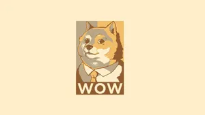 The D-o-g-e Meme Political Statement Wallpaper