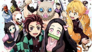 The Demon Slayer Group – Determined And Fearless Wallpaper