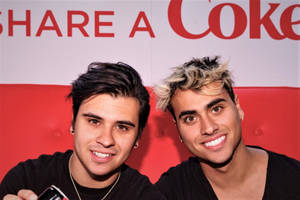 The Dobre Brothers Celebrating A Coke Day Wallpaper