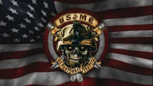 The Eagle, Globe And Anchor, The Official Logo Of The United States Marine Corps Wallpaper