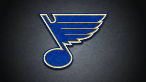 The Emblematic Logo Of The St. Louis Blues With A Textured Scratch Effect. Wallpaper