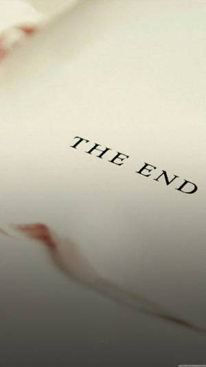 The End Simple Phone Wallpaper