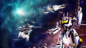 The Epic Sci-fi Saga Of Robotech Wallpaper