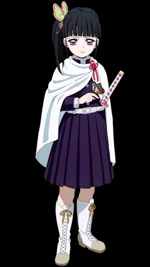 The Fearless Kanao Tsuyuri From Demon Slayer Wallpaper