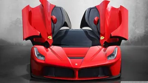 The Ferrari Butterfly Doors Wallpaper