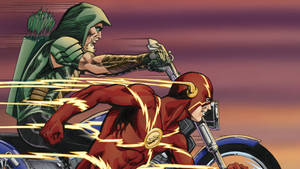 The Flash And Green Arrow Wallpaper