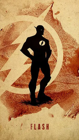 The Flash Artwork On Mobile Wallpaper