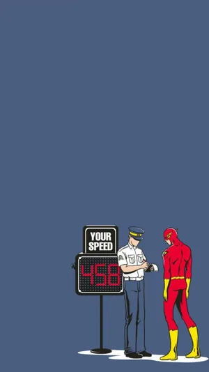 The Flash Iphone Speeding Ticket Wallpaper