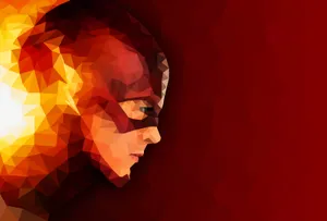 The Flash Polysphere Artwork Wallpaper