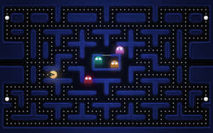 The Fun Never Stops With Hd Pacman Wallpaper