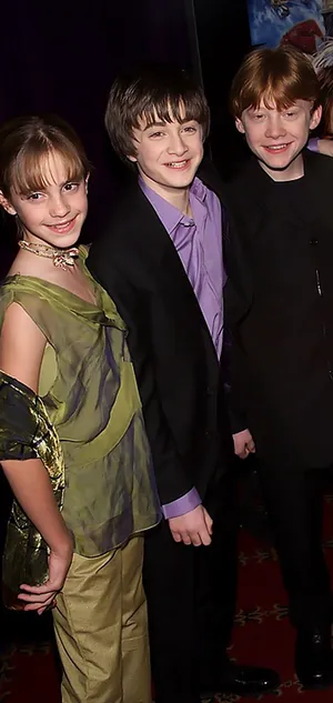 The Golden Trio - Harry Potter, Hermione Granger, And Ron Weasley Wallpaper