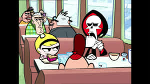 The Grim Adventures Of Billy & Mandy: Cartoon Heroes And Hilarious Moments Wallpaper