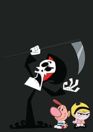 The Grim Adventures Of Billy & Mandy Characters In Action Wallpaper