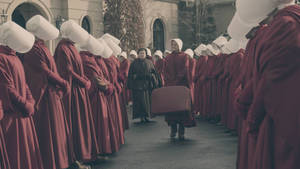 The Handmaid's Tale Aunt Lydia And Janine Wallpaper