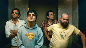 The Hangover Part Ii Movie Elevator Scene Wallpaper