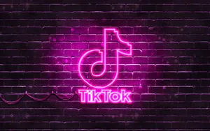 The Iconic Logo Of Tiktok Wallpaper