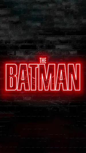 The Iconic Red Batman Logo Wallpaper