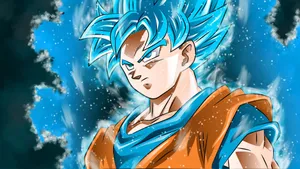 The Iconic Son Goku In An Iconic Pose Wallpaper