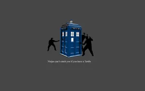 The Iconic Tardis Time Machine Wallpaper
