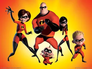 The Incredibles Fighting Pose Wallpaper