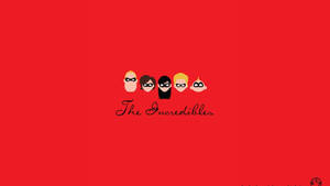 The Incredibles Red Minimalist Wallpaper